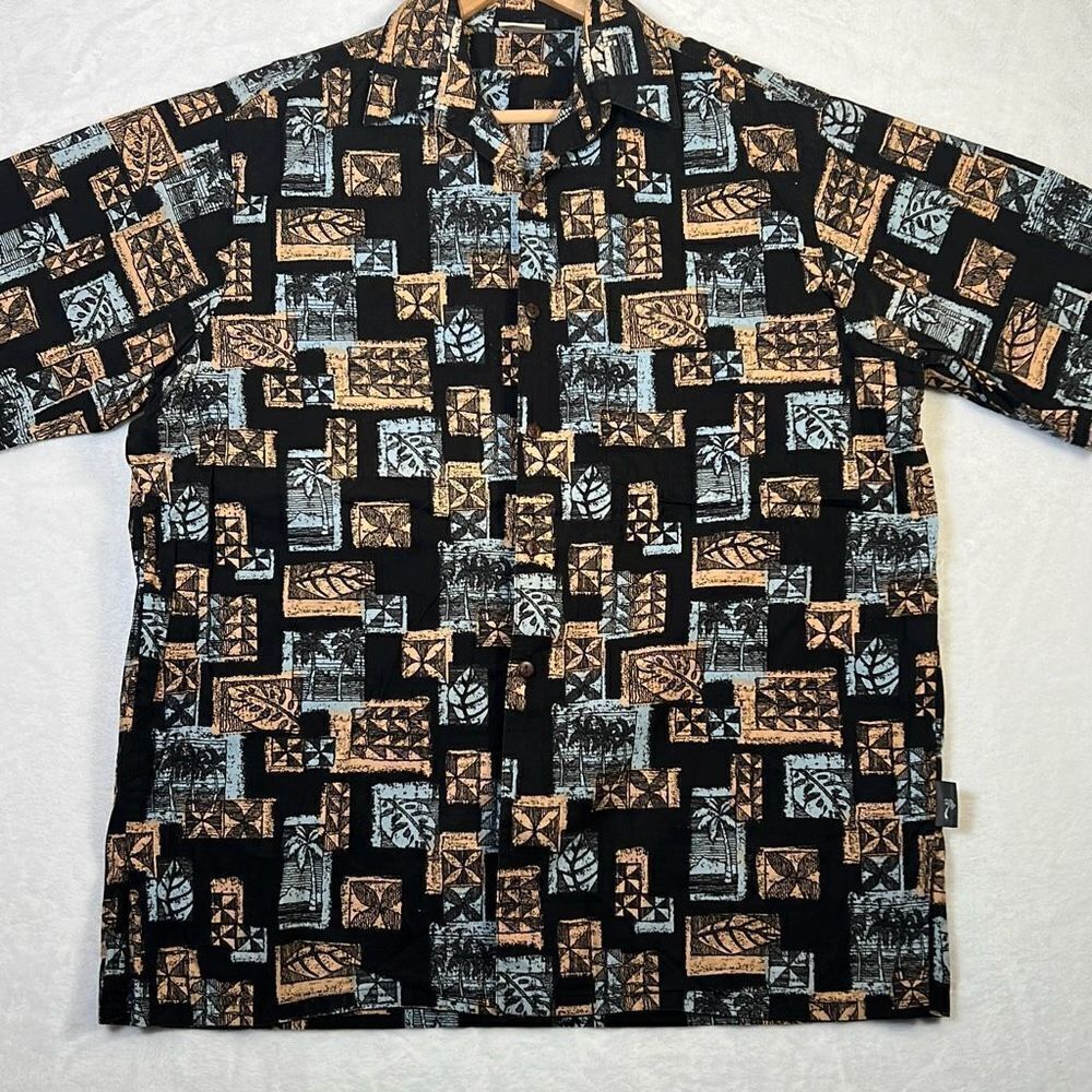 Vintage Hawaiian Go Barefoot short sleeve Button up Shirt USA‎ Made - Mens Large